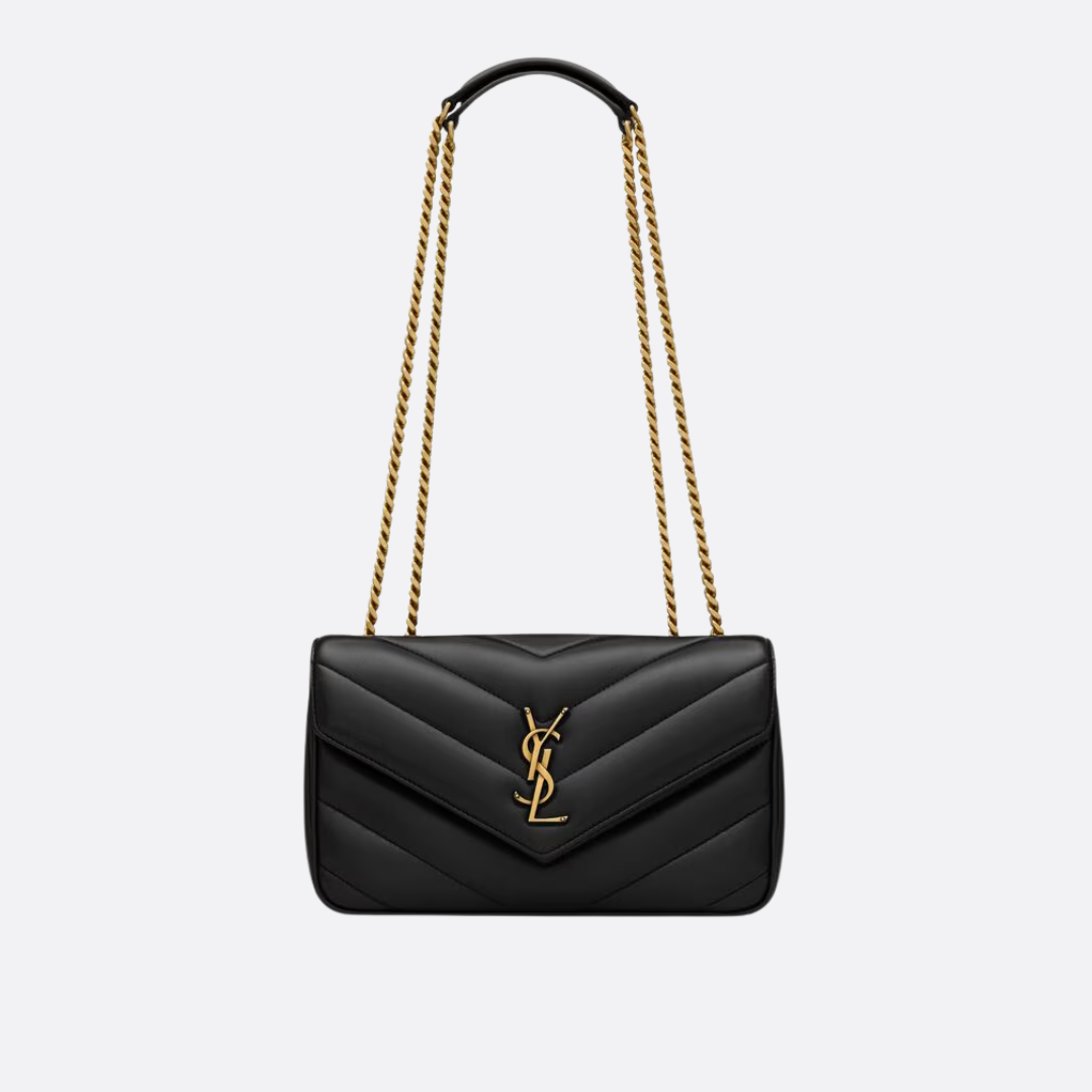 KIT DE FIRMA DE YSL: CARTERA LOULOU Y SANDALIAS OPYUM