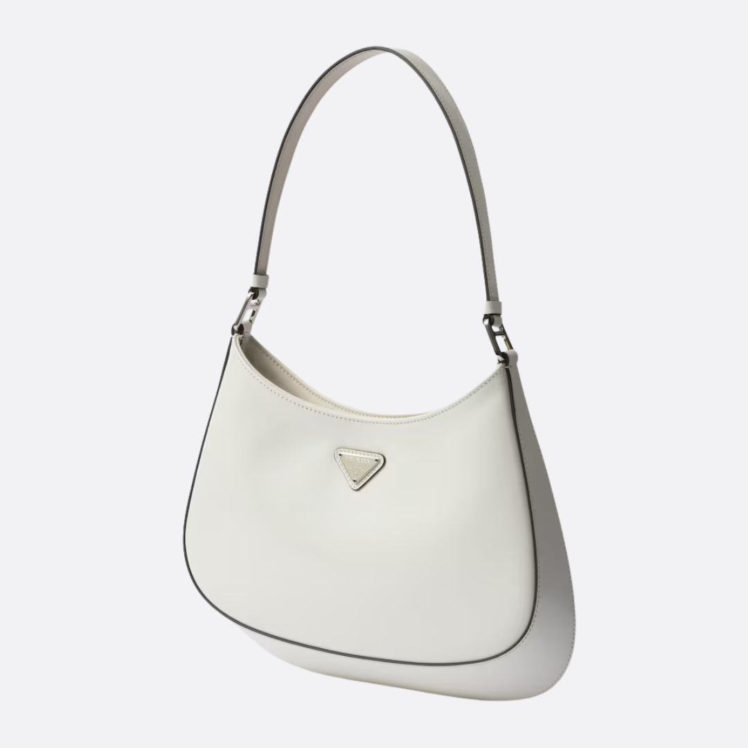CARTERA DE HOMBRO PRADA CLEO DE PIEL CEPILLADA