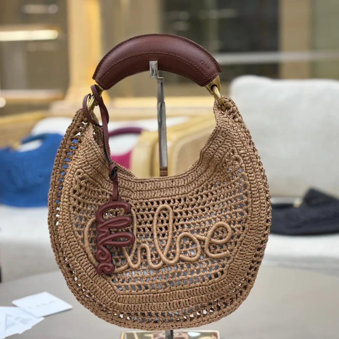 CARTERA CHLOÉ HOT SUMMER BANANA DE RAFIA