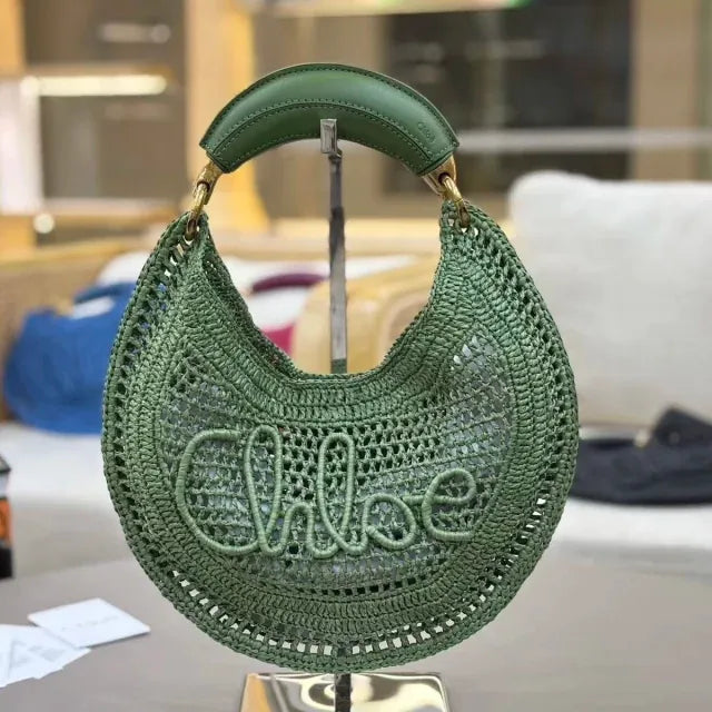 CARTERA CHLOÉ HOT SUMMER BANANA DE RAFIA