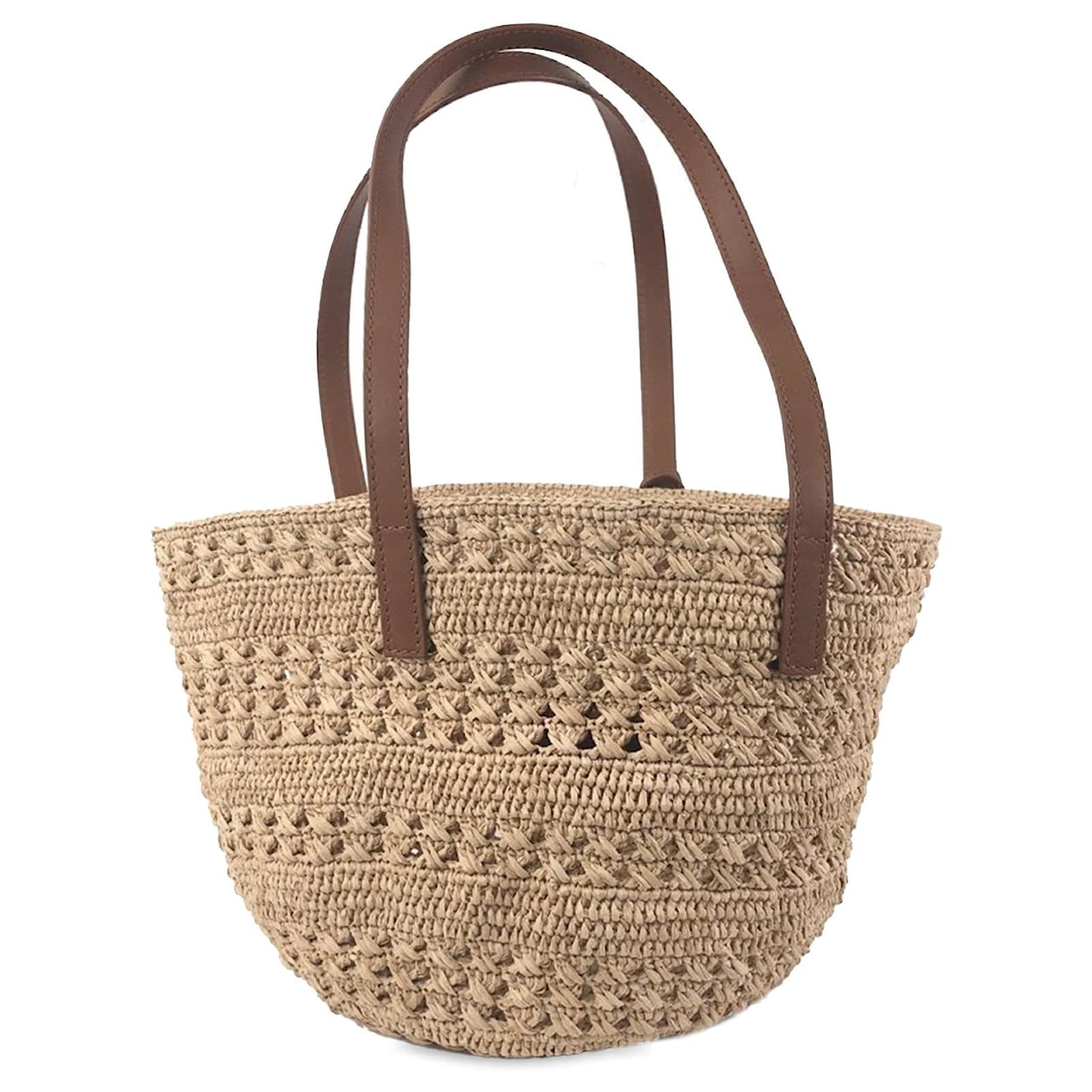 YVES SAINT LAURENT – CESTA/CARTERA DE RAFIA