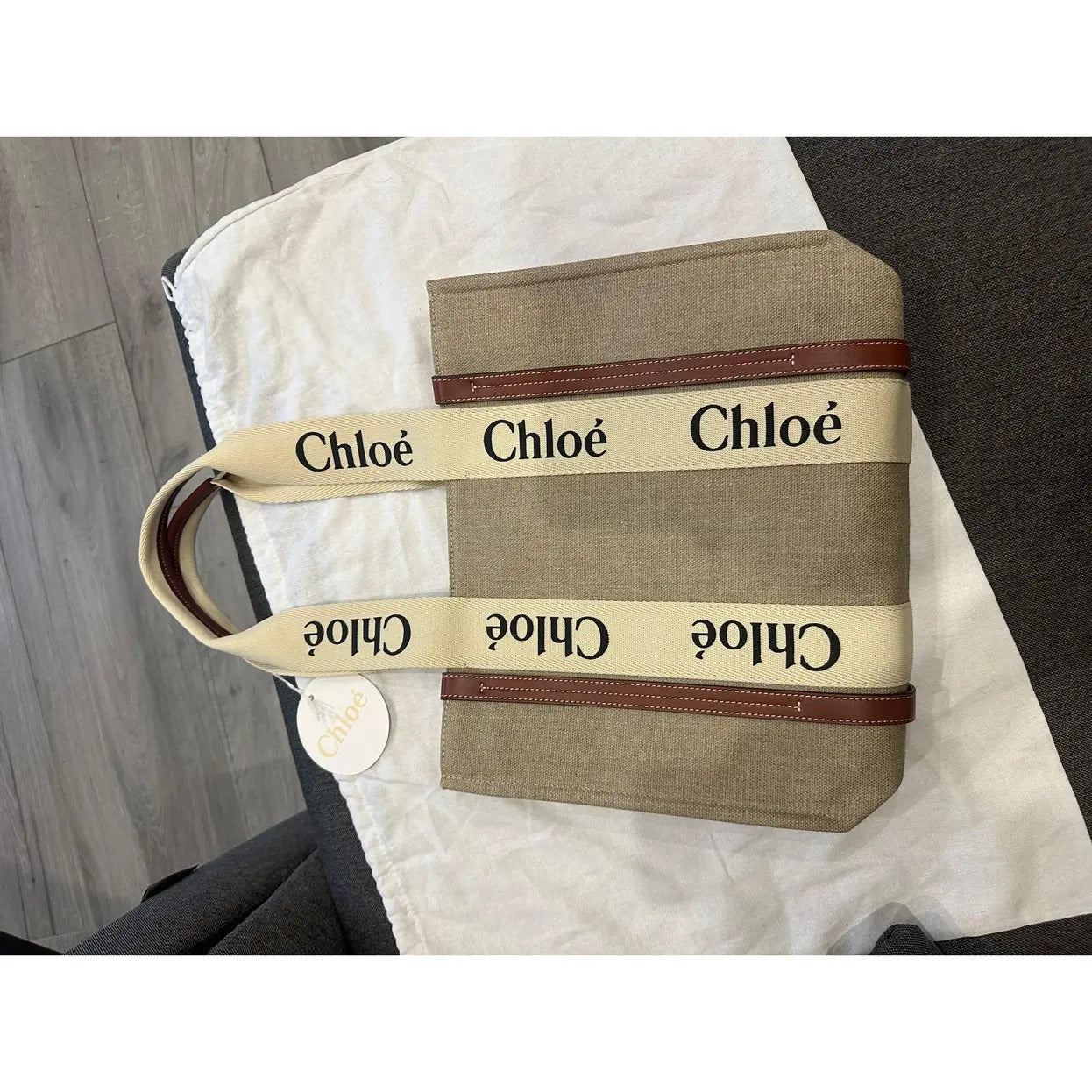 CARTERA GRANDE DE LINO WOODY DE CHLOÉ