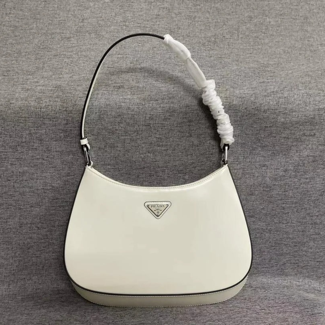 CARTERA DE HOMBRO PRADA CLEO DE PIEL CEPILLADA