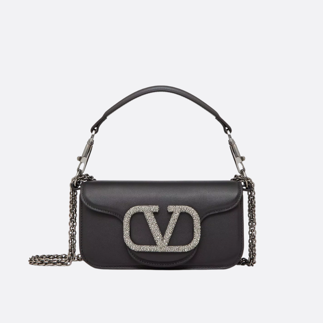CARTERA DE HOMBRO PEQUEÑO LOCÒ DE VALENTINO GARAVANI CON LOGO DE JOYERÍA