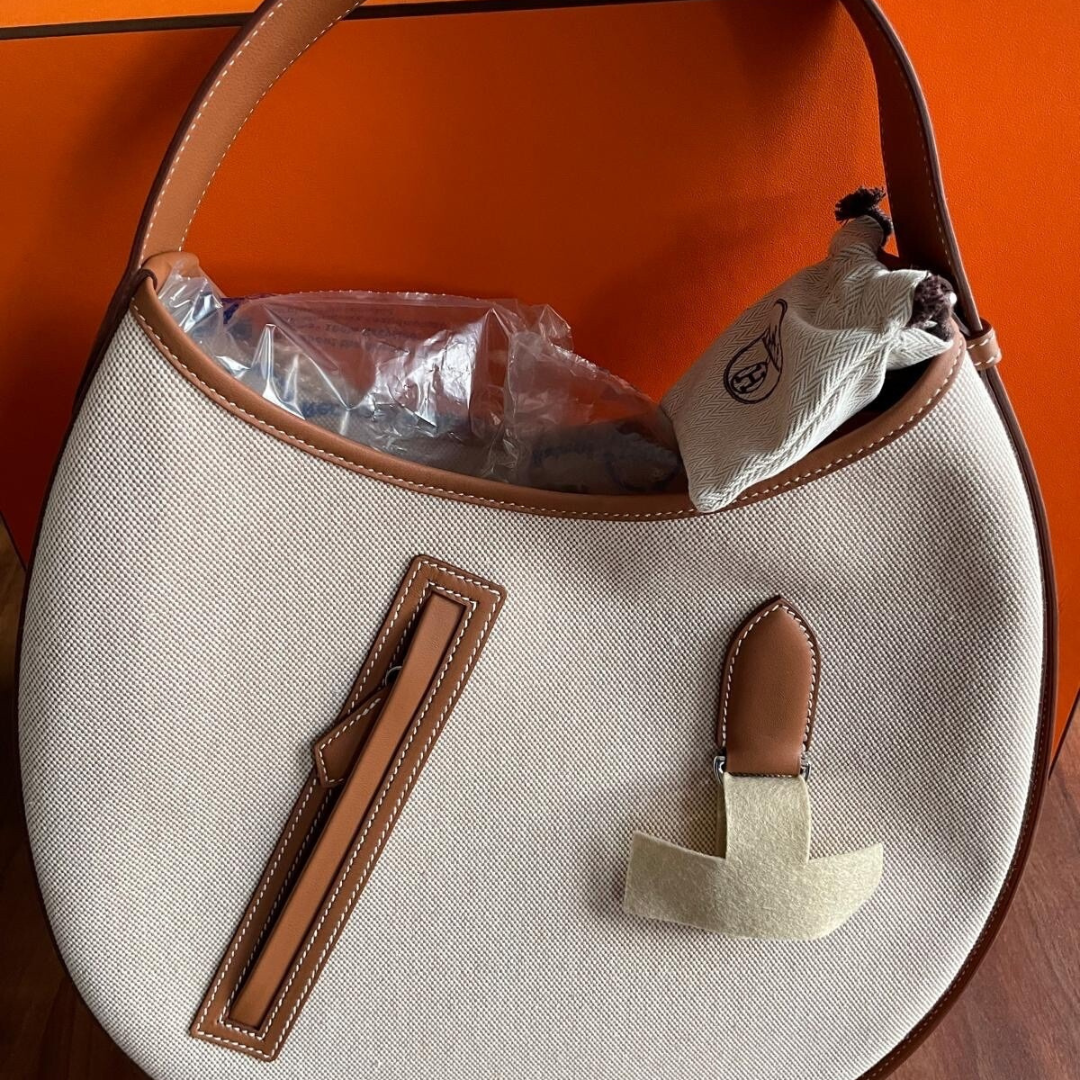 P'TIT ARÇON TASCHE AUS TOILE & LEDER HERMÈS