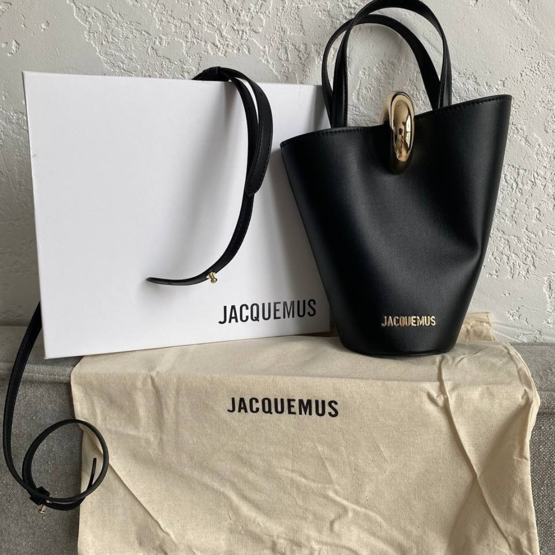 TOTE JACQUEMUS LE PETIT BAMBOLA LEDER