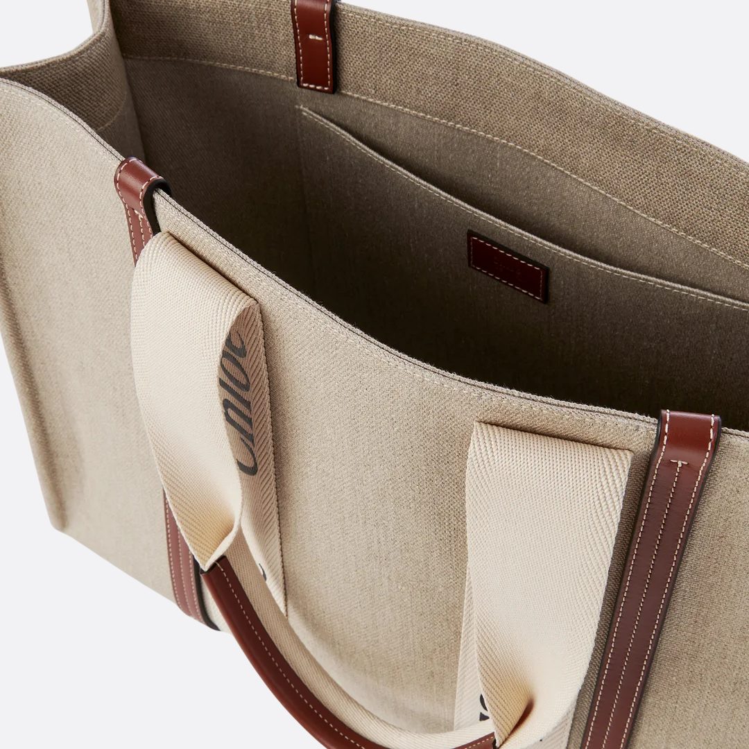 CARTERA GRANDE DE LINO WOODY DE CHLOÉ