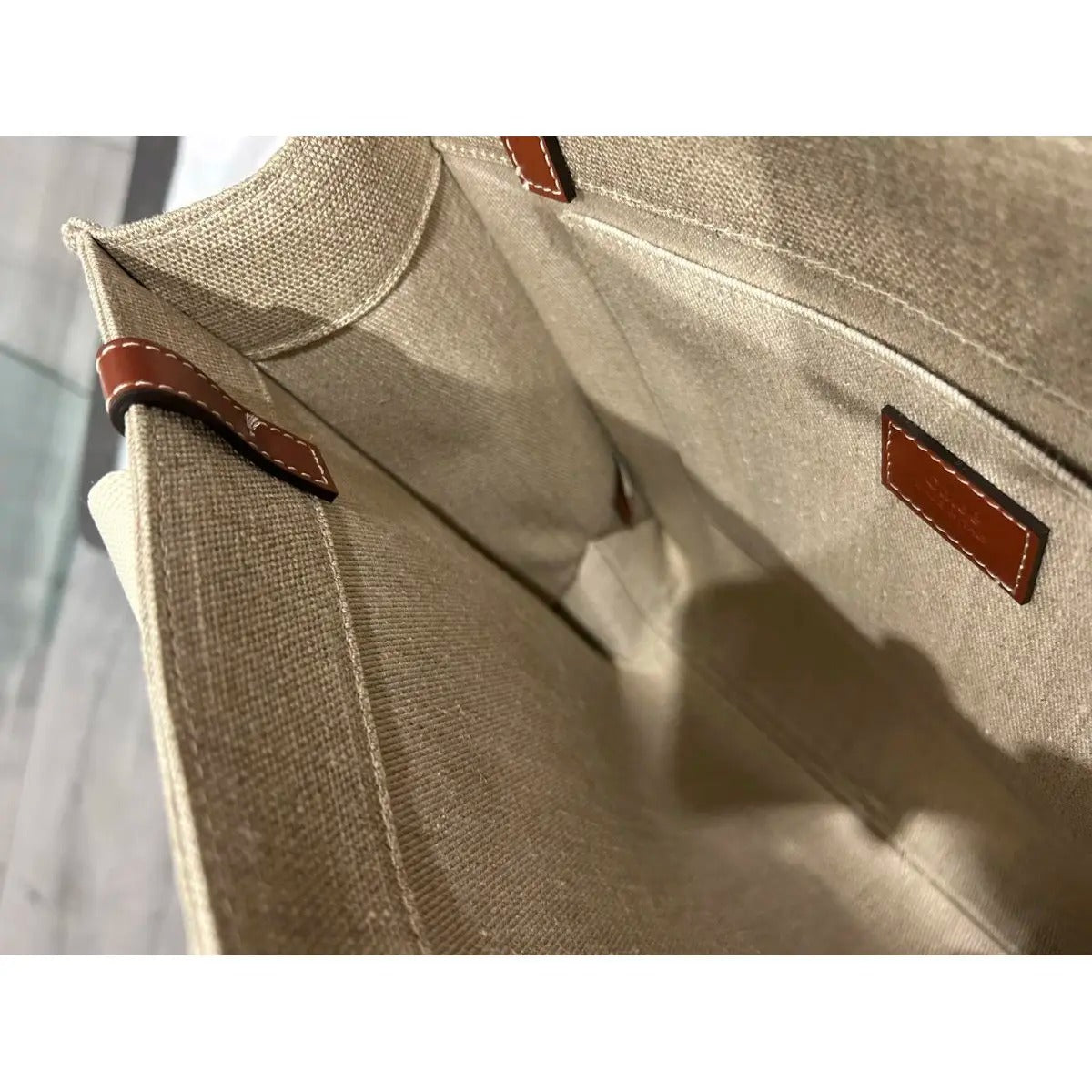 CARTERA GRANDE DE LINO WOODY DE CHLOÉ